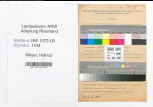 Entnazifizierung Helmut Meyer , geb. 28.08.1910 (Polizist)