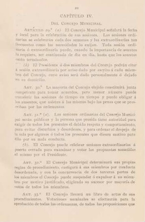 Capitulo IV. Del Concejo Municipal