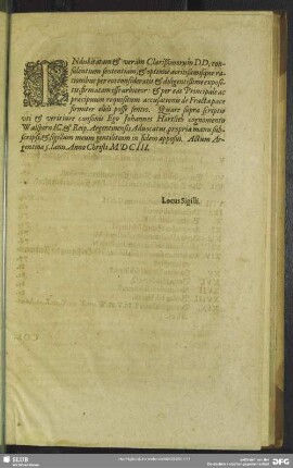 Indubitatam & veram Clarißimorum DD. consulentium sententiam, & optimis acritißimique rationibus per eos consideratis & diligißime expositis ...