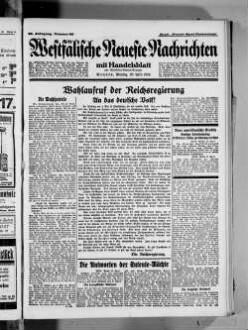 Westfälische neueste Nachrichten mit Bielefelder General-Anzeiger und Handelsblatt