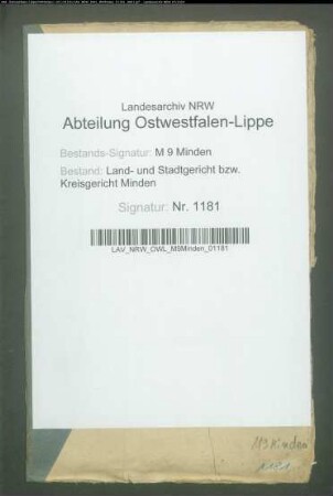 Sonstige: Gronefeld, Wilhelm: