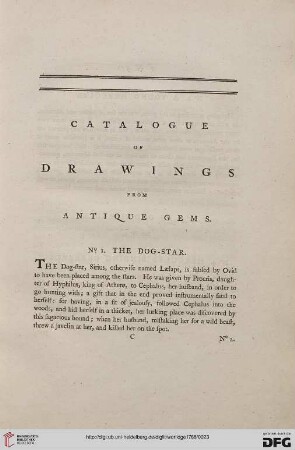 Catalogue of drawings from antique gems