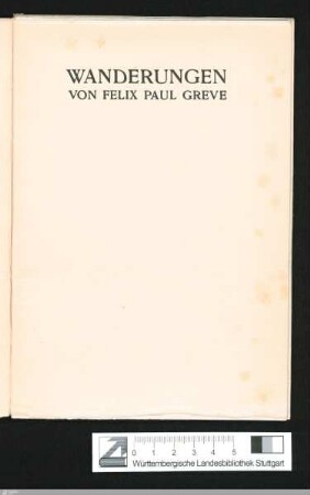 Wanderungen