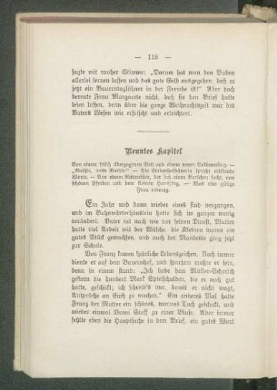 Neuntes Kapitel