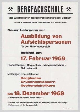 "Ausbildung von Aufsichtspersonen"