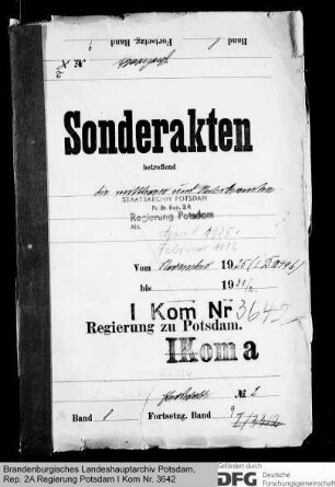 Anstellung der mittleren und unteren Beamten des Magistrats in Eberswalde