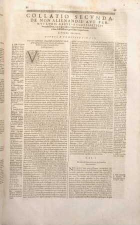 Collatio Secvnda De Non Alienandis Avt Permvtandis Rebvs Ecclesiasticis ...