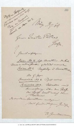 Brief von Reinhold Grundemann an Justus Perthes' Geographische Anstalt <Gotha>  : Mörz <Planetal>, 17.05.1869