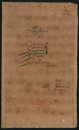 Sinfonien; strings, brasses, cemb; F-Dur