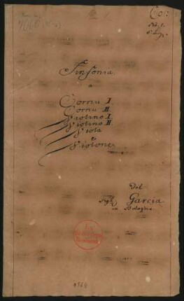 Sinfonien; strings, brasses, cemb; F-Dur