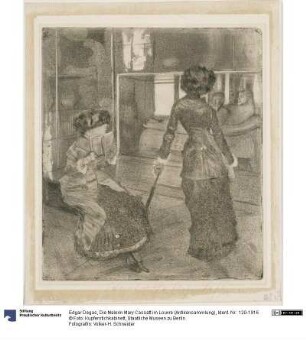 Die Malerin Mary Cassatt im Louvre (Antikensammlung)