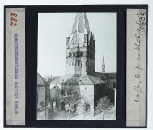 Soest, St.-Patrokli-Dom : Außenansicht von SW, Turm