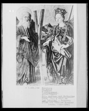 Die Heiligen Andreas und Katharina