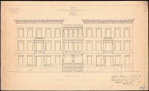 Copie einer Fassade aus dem Atlas zur Zeitschrift für Bauwesen: Fassade