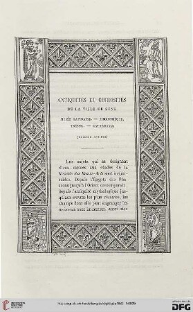 2. Pér. 21.1880: Antiquités et curiosités de la ville de Sens, 1