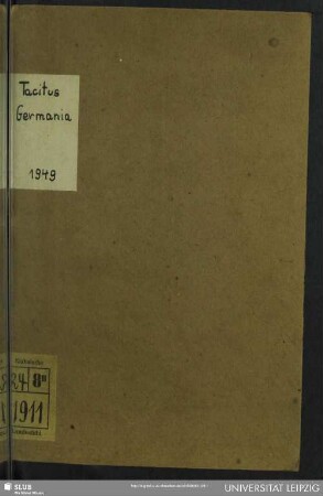 P. Cornelii Taciti Germania