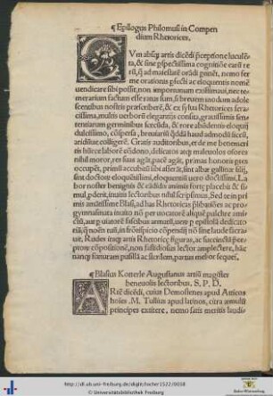 Blasius Kotterle Augustanus benevolis lectoribus