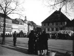 Bautzen. Kornmarkt. Blick nach Osten