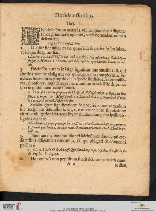De fideiussoribus. Thes. I.