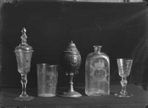 Deckelpokal mit Portrait der russischen Zarin Elisabeth