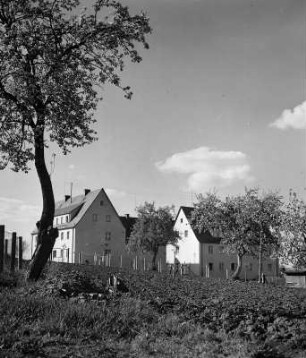 Siedlungshäuser : Herzogenaurach. Siedlungshäuser (wohl um 1935). Feldansicht