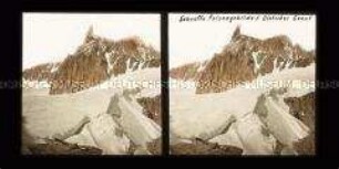 Gletscher und Berg Dent du Geant