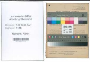 Entnazifizierung Albert Nomann , geb. 27.02.1897 (Beamter)
