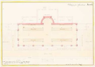 Gewächshaus Homburg Projekt A (klassisch): Grundriss