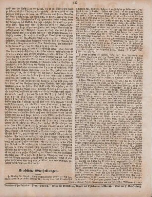412 Kirchliche Mittheilungen