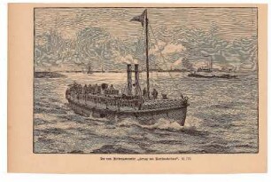 Der neue Rettungsdampfer "Herzog von Northumberland"