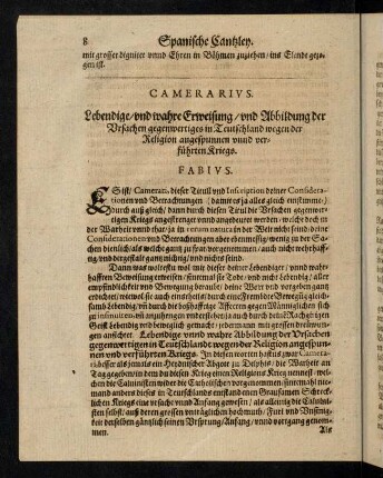8-11, Lebendige und wahre Erweisung und Abbildung der Ursachen...