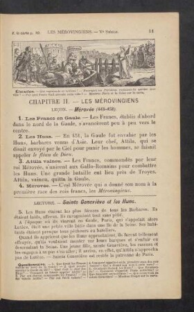 Chapitre II. - Les Mérovingiens