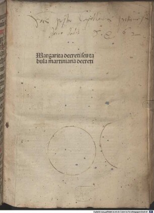 Margarita Decreti seu tabula Martiniana