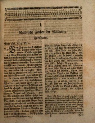 Nützlicher und getreuer Unterricht für den Land- und Bauersmann : auf das Jahr .... 1775 = Jg. 6