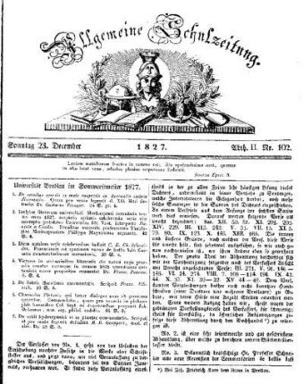 Universität Breslau im Sommersemester 1827