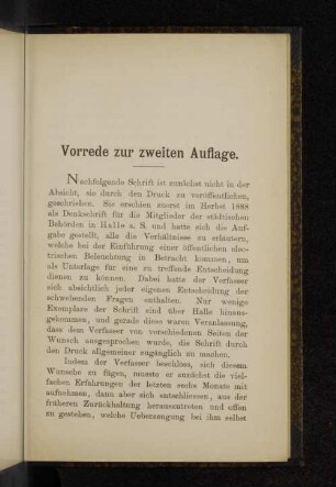 Vorrede zur zweiten Auflage.