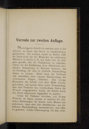 Vorrede zur zweiten Auflage.