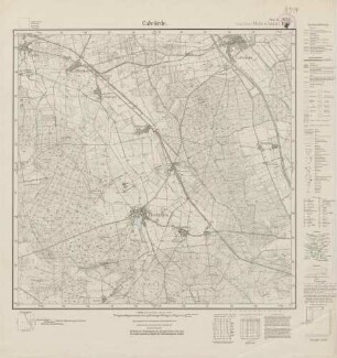 3633 (alte Nr.: 1963) Calvörde, Meßtischblatt (4cm - Karte)
