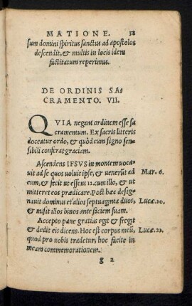 De Ordinis Sacramento. VII.