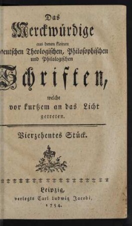 Vierzehentes Stück