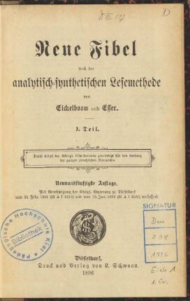 Teil 1, [Schülerband]: [Teil 1, [Schülerband]]