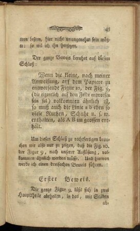 Erster Beweis. - Dritter Beweis.