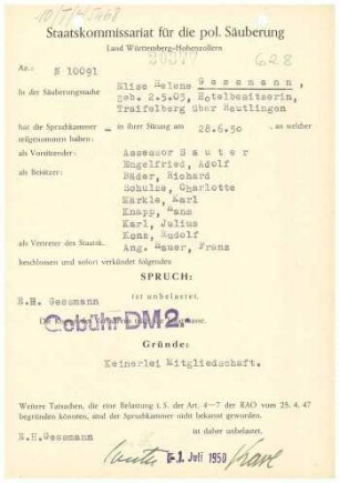 Gessmann, Elise Helene