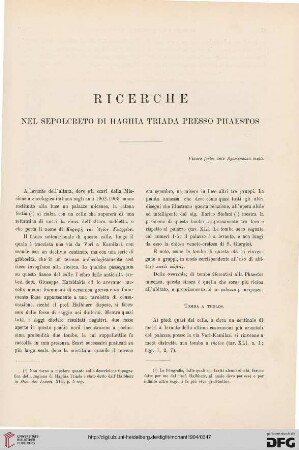 14: Ricerche nel sepolcreto di Haghia Triada presso Phaestos