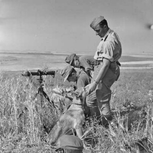Griechenland. Insel Limnos. Soldaten der Wehrmacht im Einsatz.