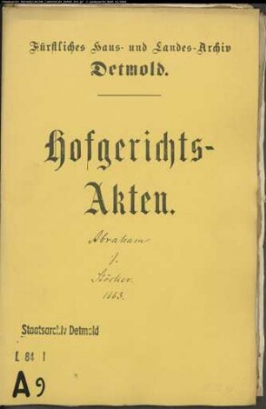 Abraham, Lüders Witwe Anna Lüder in Bremen gegen Dr. Johann Stöckers Witwe Anna Katharina - Schuldforderung