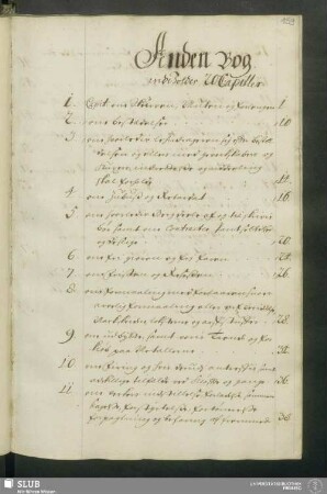 Anden Bog. indeholder 20 Capitler