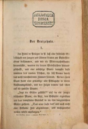 Heimliche und unheimliche Geschichten : Gesammelte Erzählungen von Friedrich Gerstaecker. 1