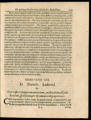 Observatio CCI.-CCX.
