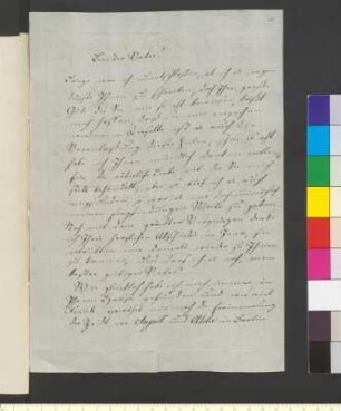 Brief von Pogwisch, Ulrike von an Goethe, Johann Wolfgang von